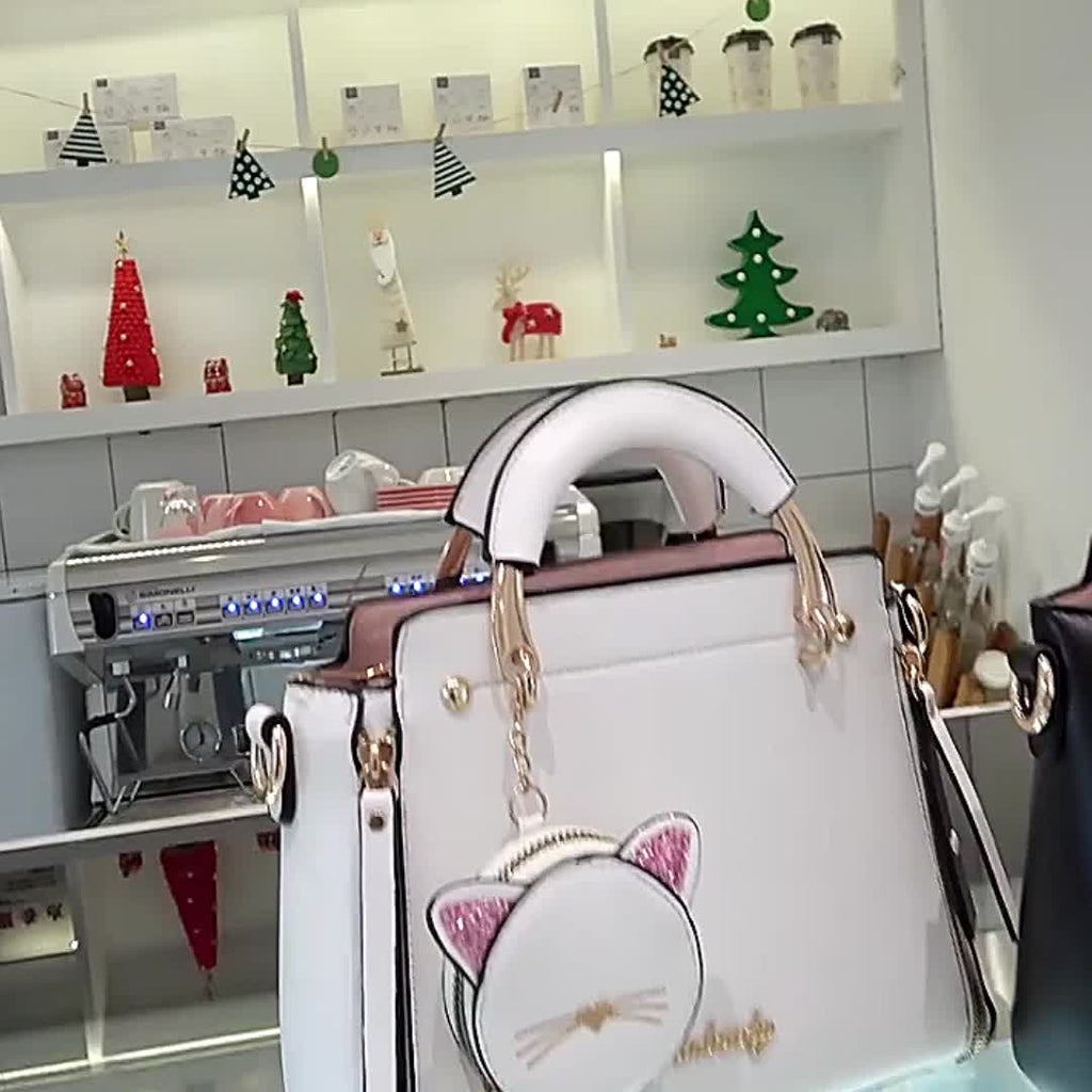 Borsa a mano Whimsical Feline Companion