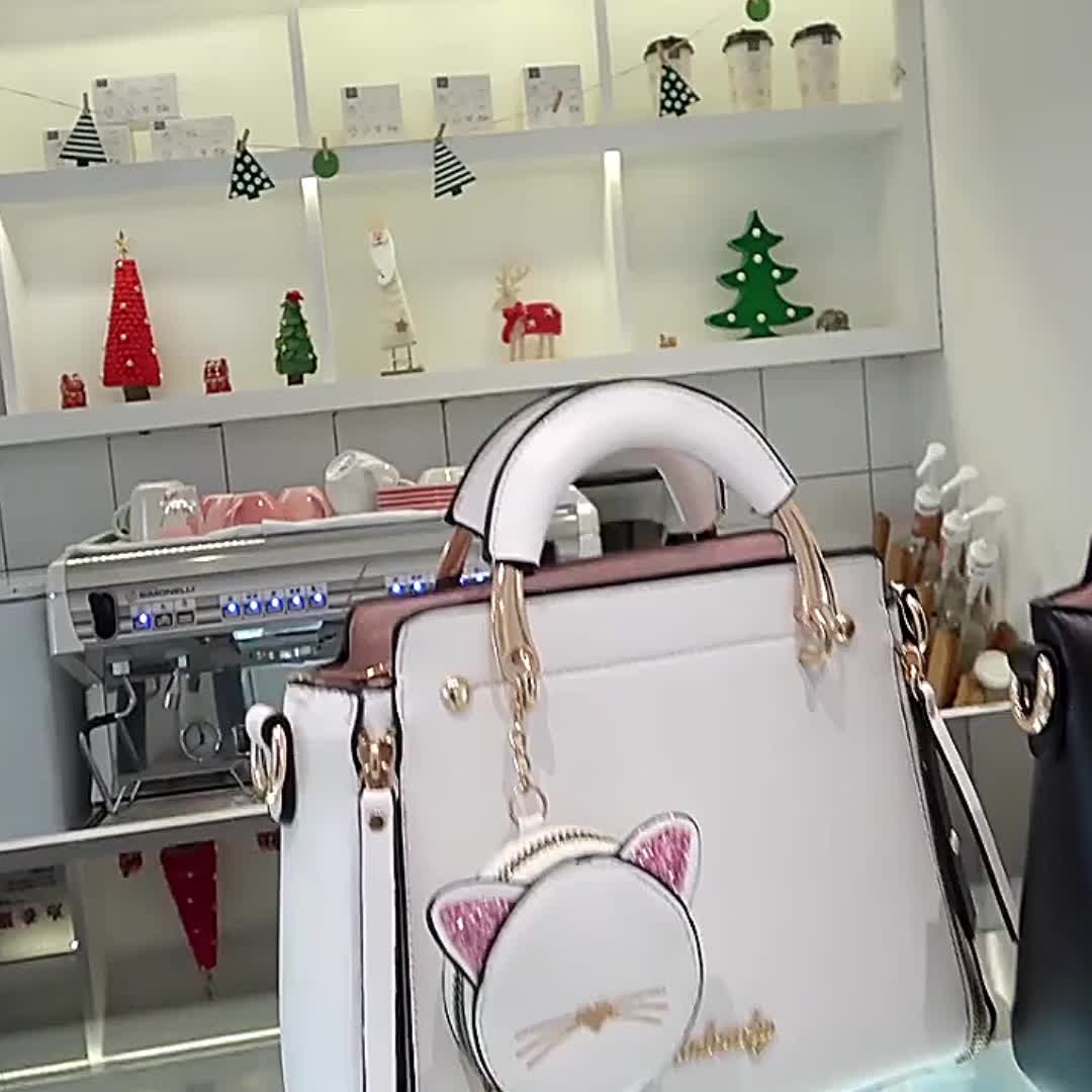 Borsa a mano Whimsical Feline Companion