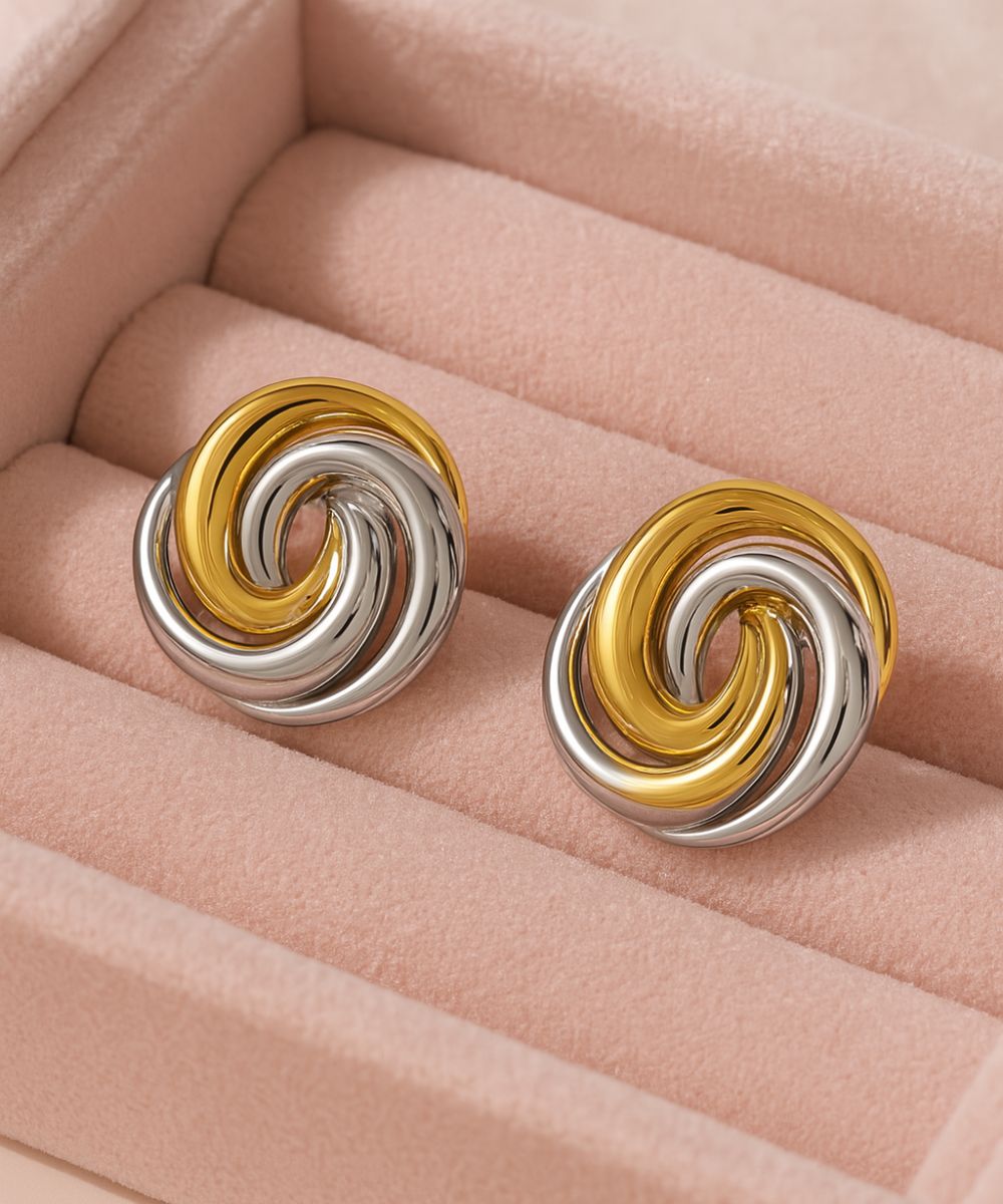 Orecchino Bicolor Spiral