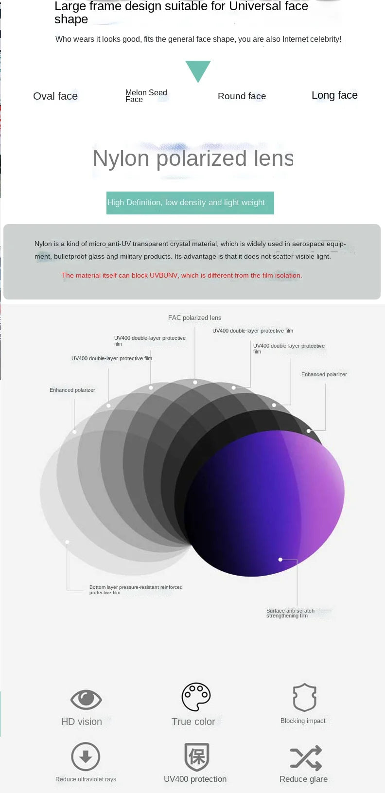 Occhiali da sole quadrati vintage OIMG da donna