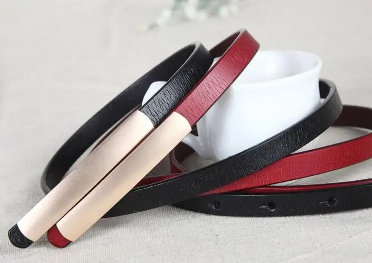 Cintura da donna in vera pelle