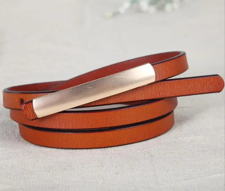 Cintura da donna in vera pelle