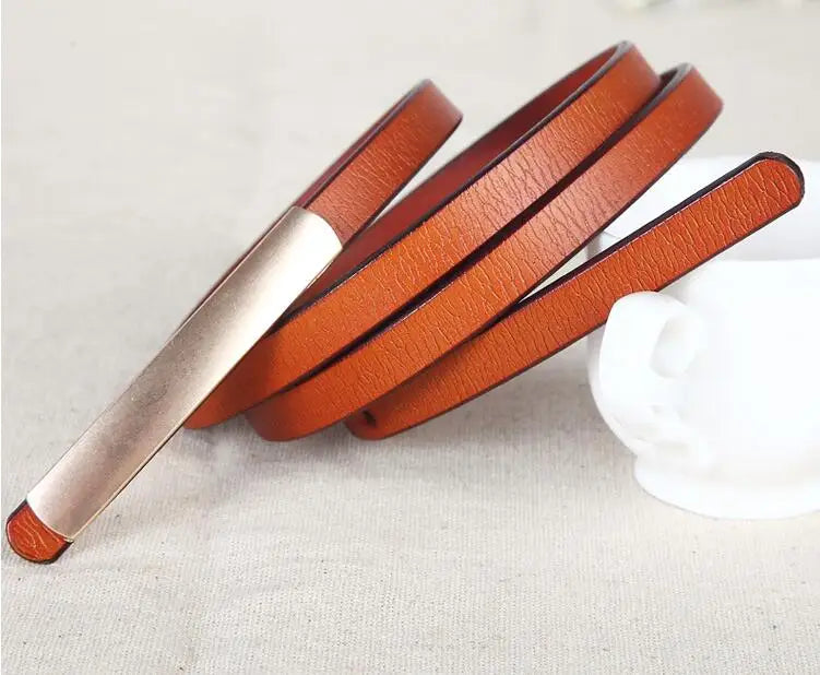 Cintura da donna in vera pelle