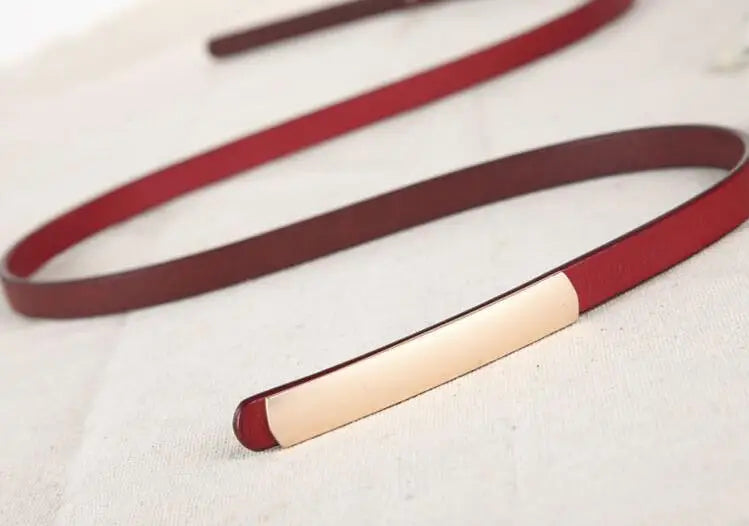 Cintura da donna in vera pelle