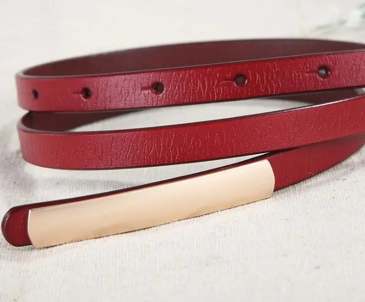 Cintura da donna in vera pelle