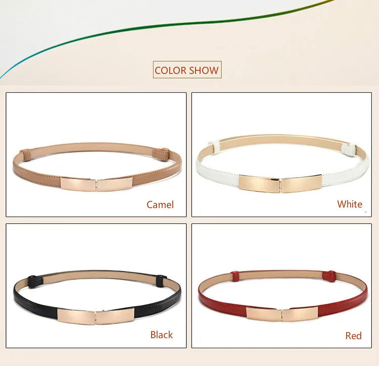 Cintura da donna abito semplice in pelle