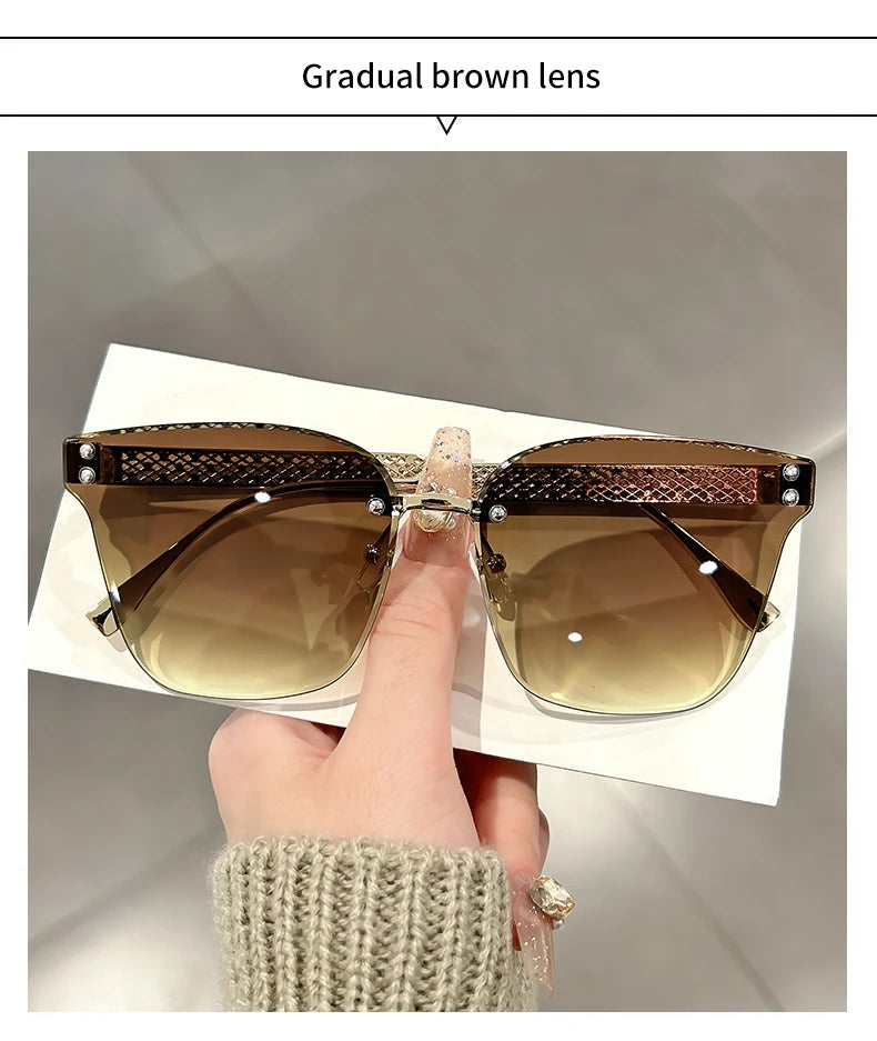 Nuovi occhiali da sole alla moda senza montatura