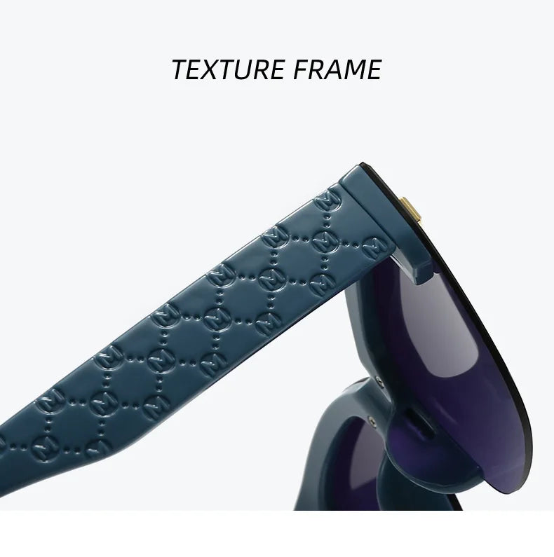 Occhiali da sole unisex di lusso semi-senza montatura