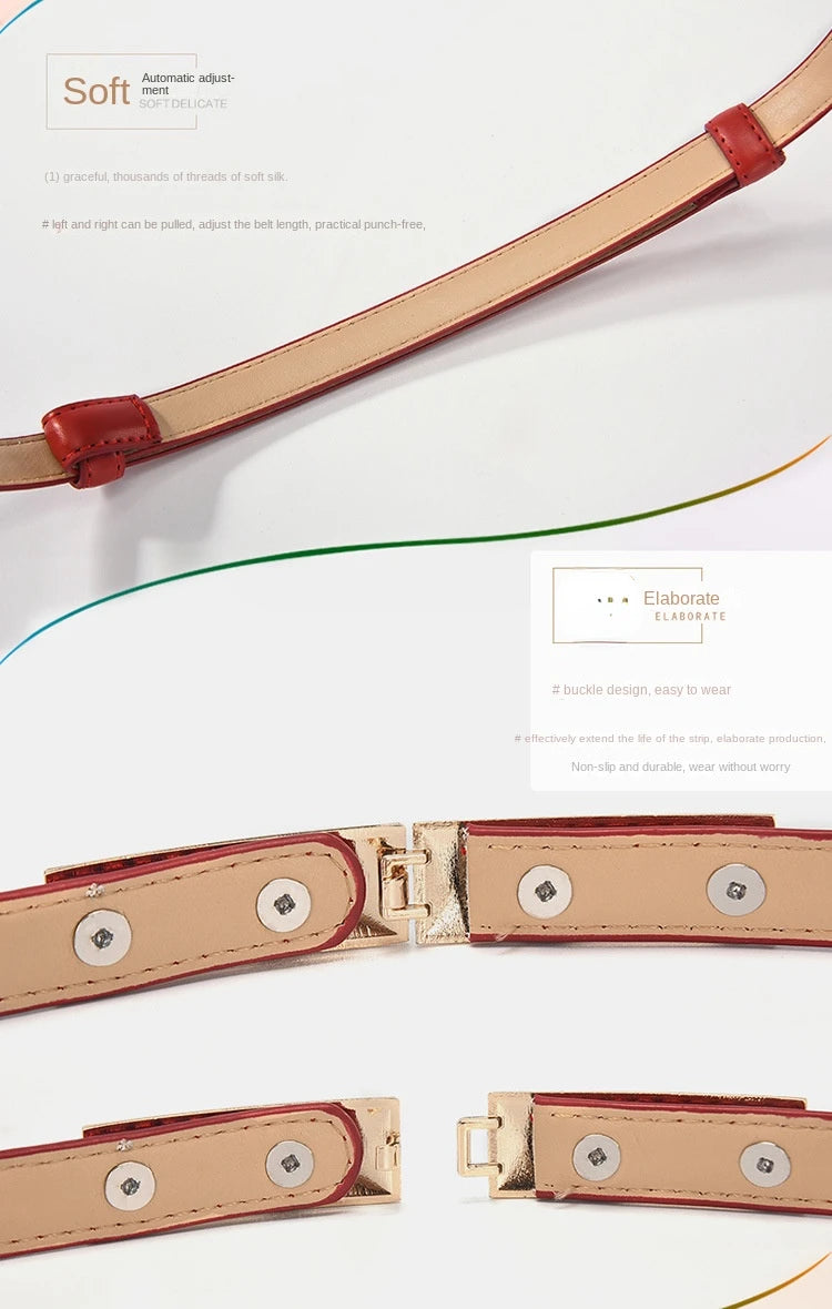 Cintura da donna abito semplice in pelle