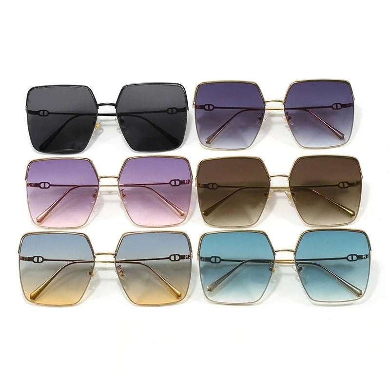 Nuovi occhiali da sole quadrati da donna 2025