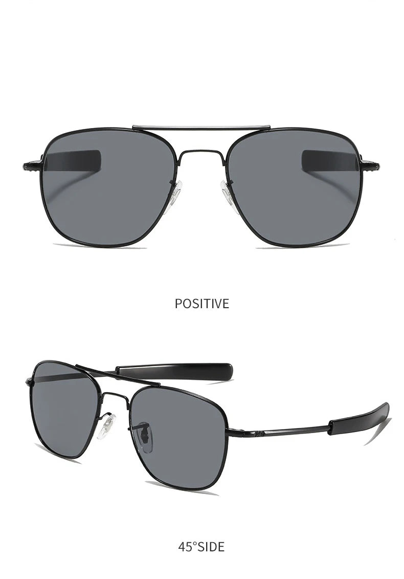 Occhiali da sole con lenti in vetro