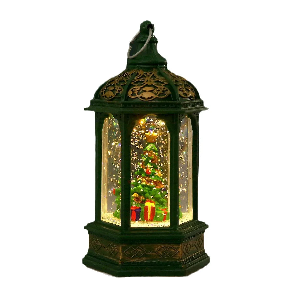 Lanterne esagonali di Babbo Natale