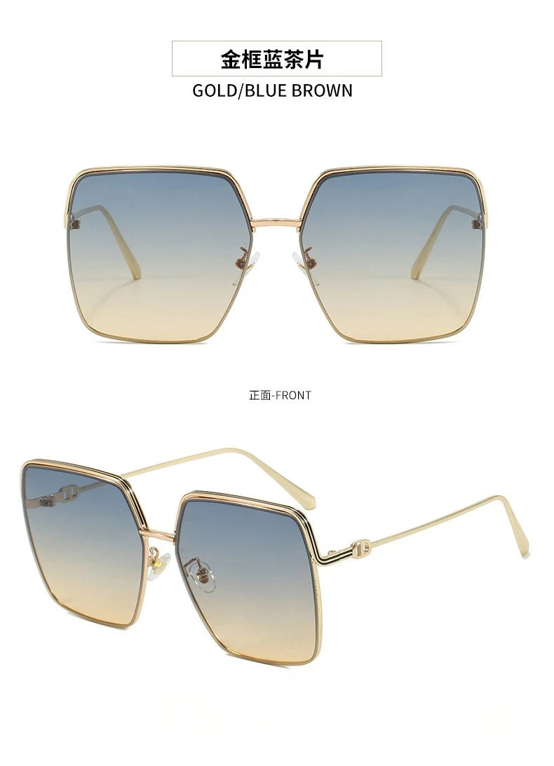 Nuovi occhiali da sole quadrati da donna 2025