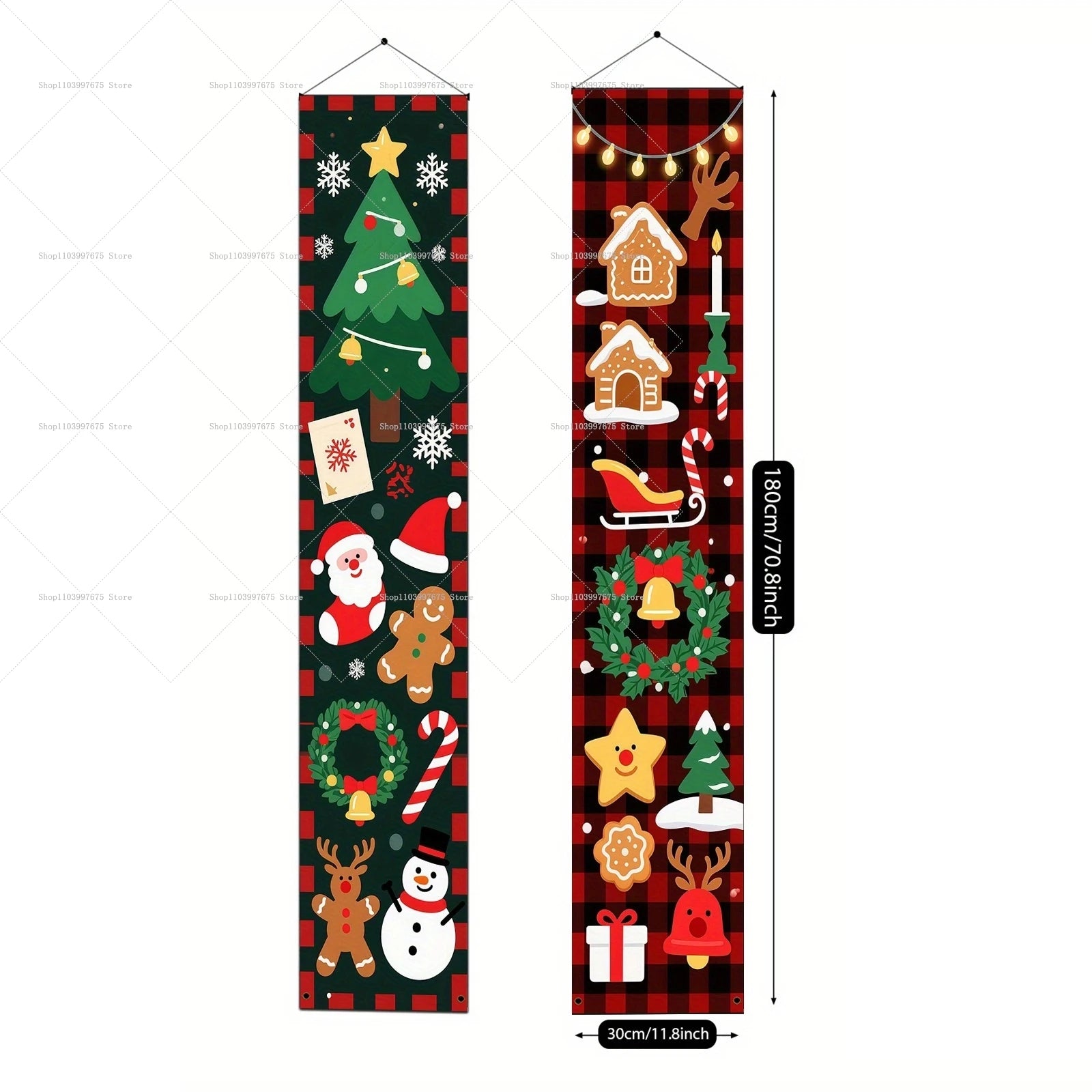 Banner natalizio con pupazzo di neve