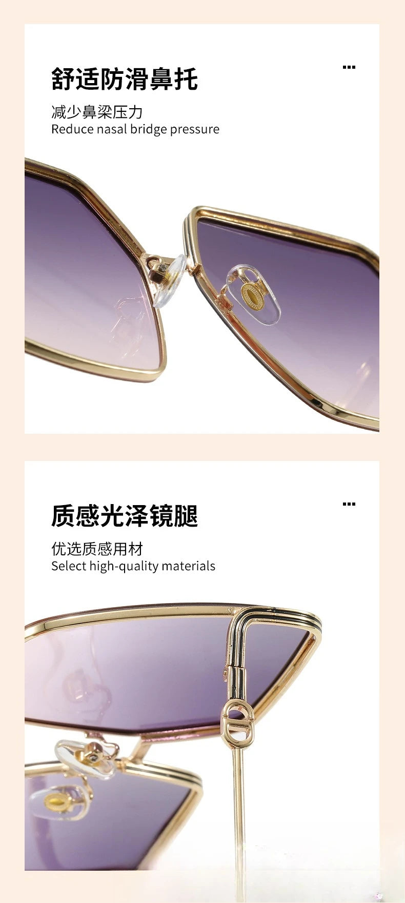 Nuovi occhiali da sole quadrati da donna 2025