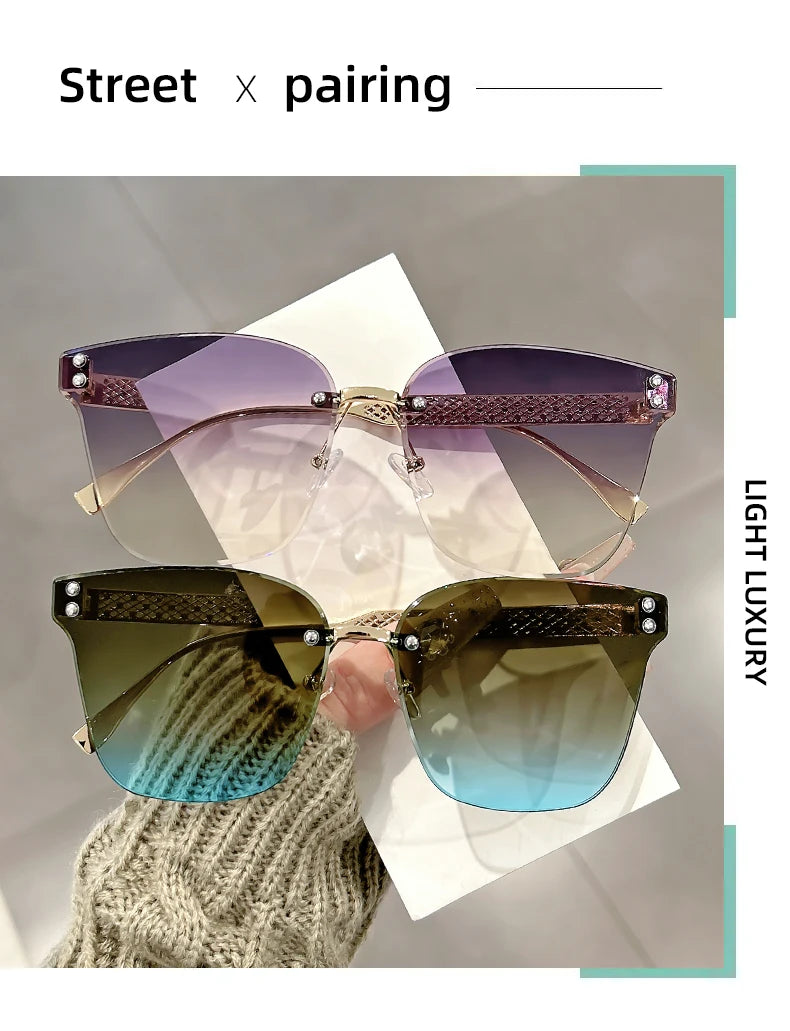 Nuovi occhiali da sole alla moda senza montatura