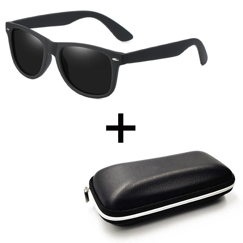 Occhiali da sole classici quadrati polarizzati