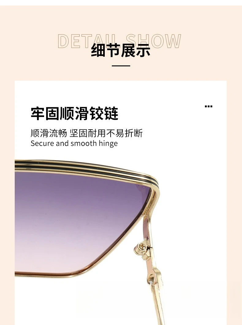 Nuovi occhiali da sole quadrati da donna 2025