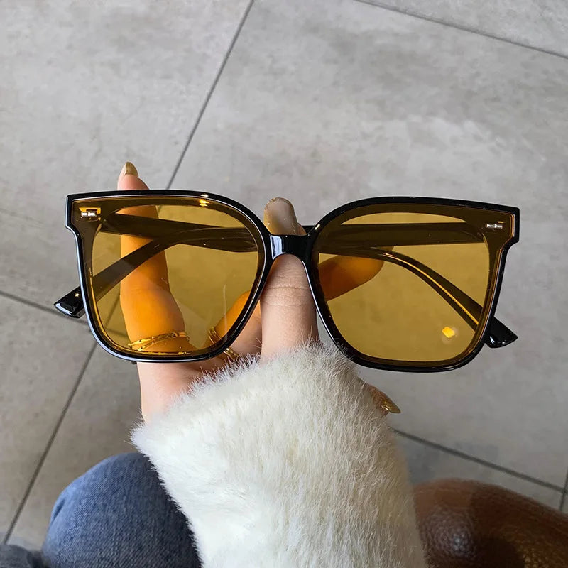 Occhiali da sole quadrati oversize stile punk