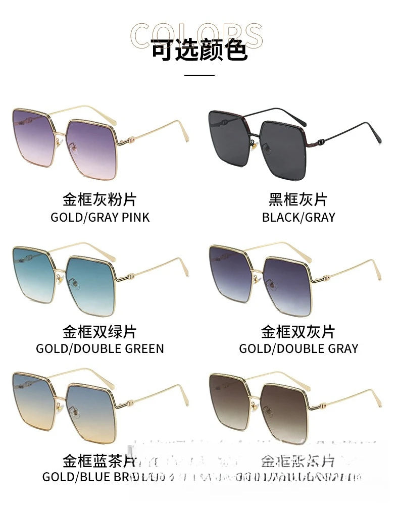 Nuovi occhiali da sole quadrati da donna 2025