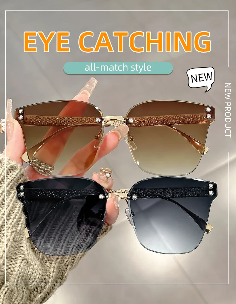 Nuovi occhiali da sole alla moda senza montatura