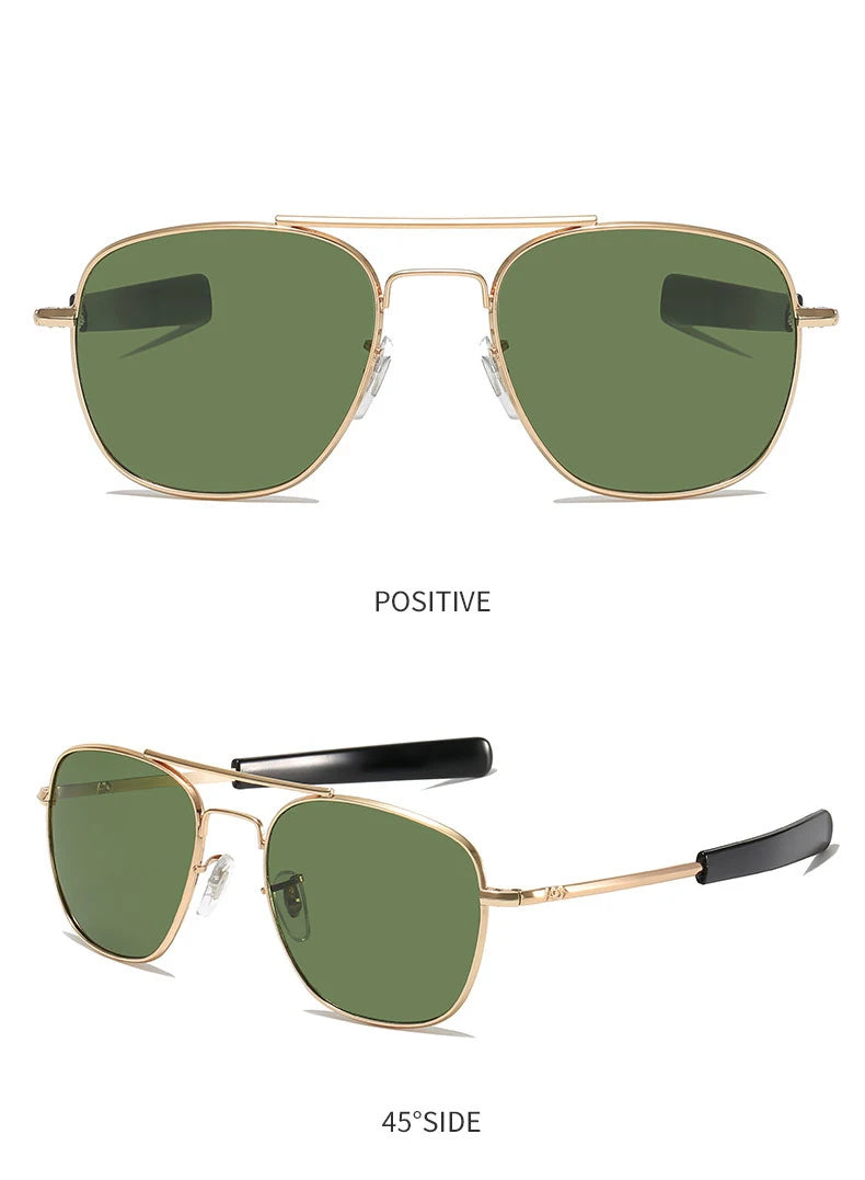 Occhiali da sole con lenti in vetro