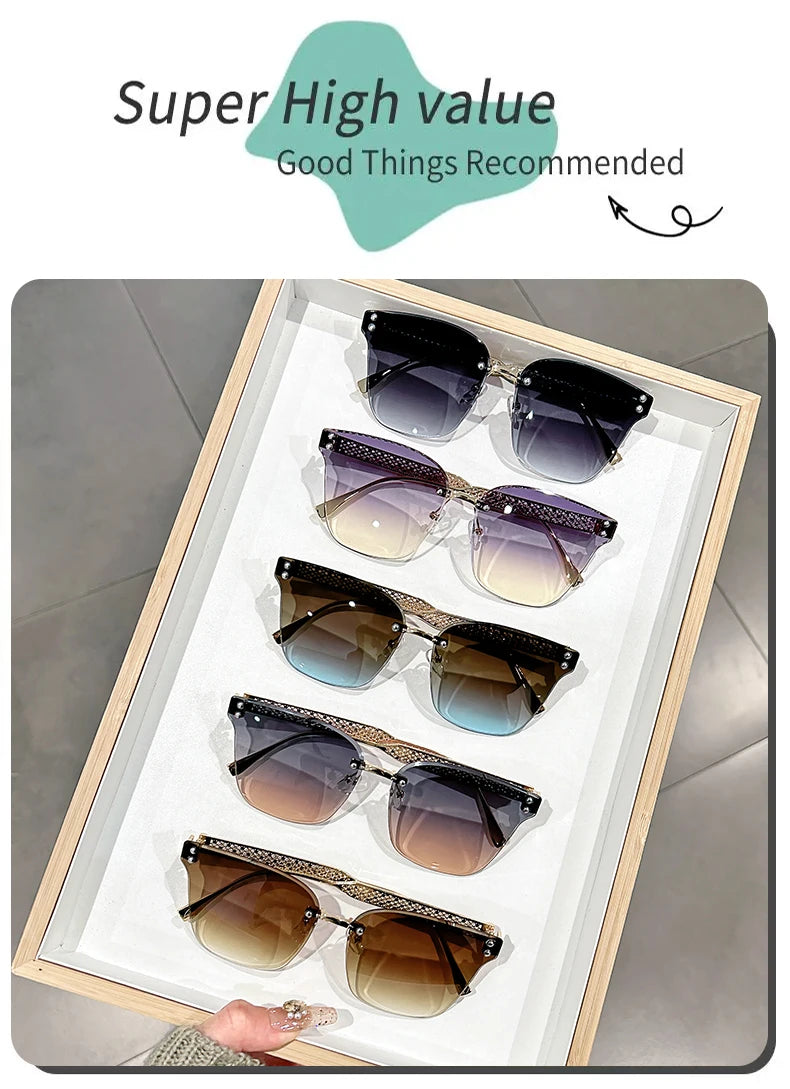 Nuovi occhiali da sole alla moda senza montatura