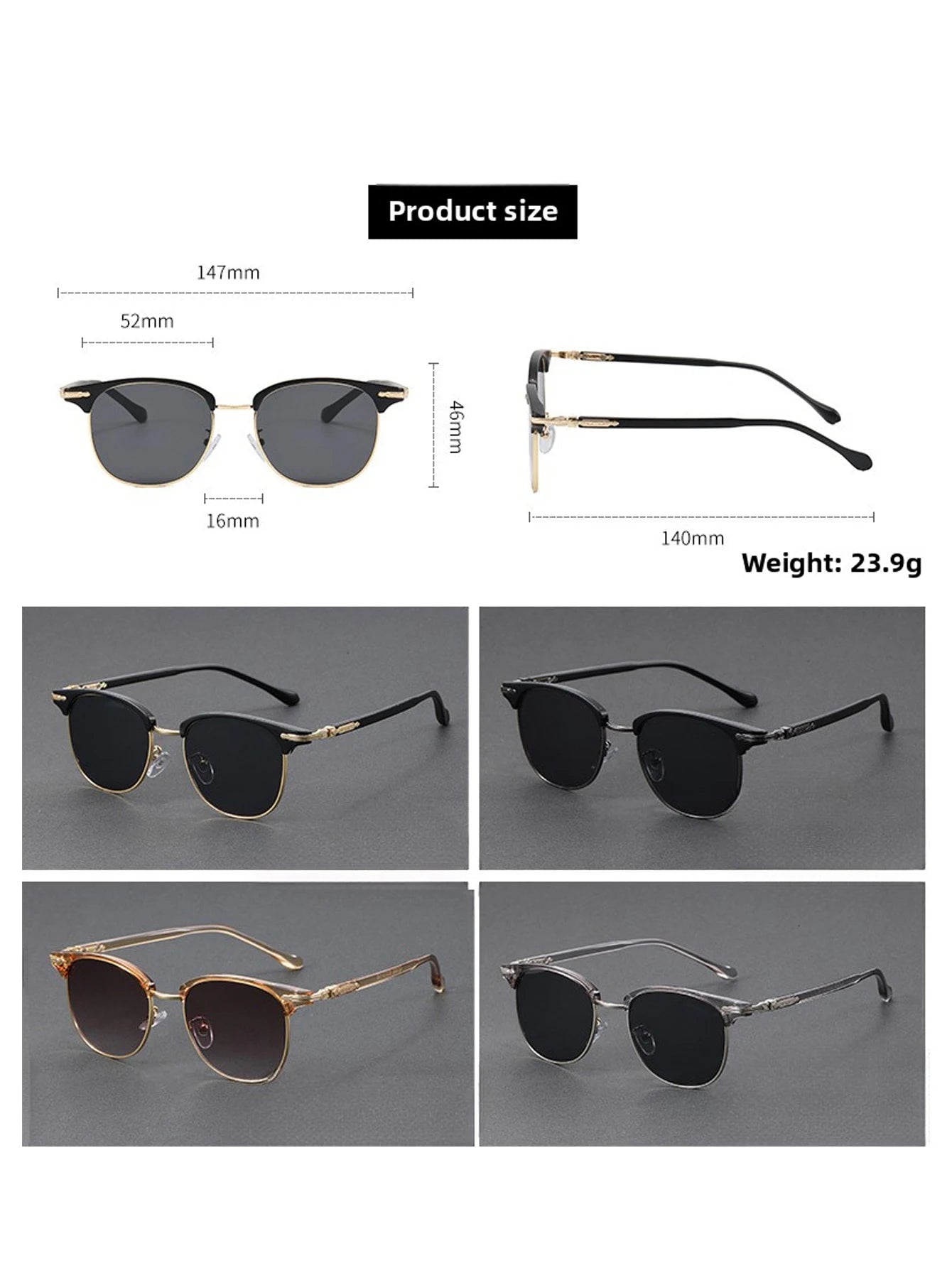 Occhiali da sole alla moda europei