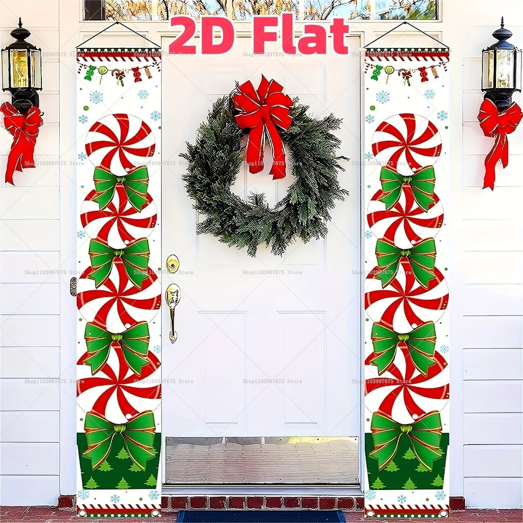 Banner natalizio con pupazzo di neve