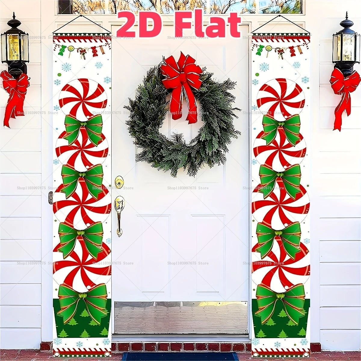 Banner natalizio con pupazzo di neve