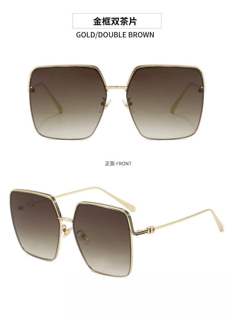 Nuovi occhiali da sole quadrati da donna 2025