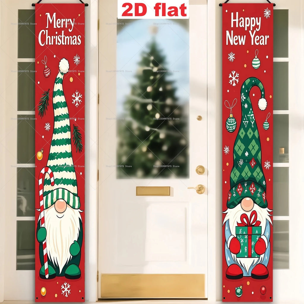 Banner natalizio con pupazzo di neve