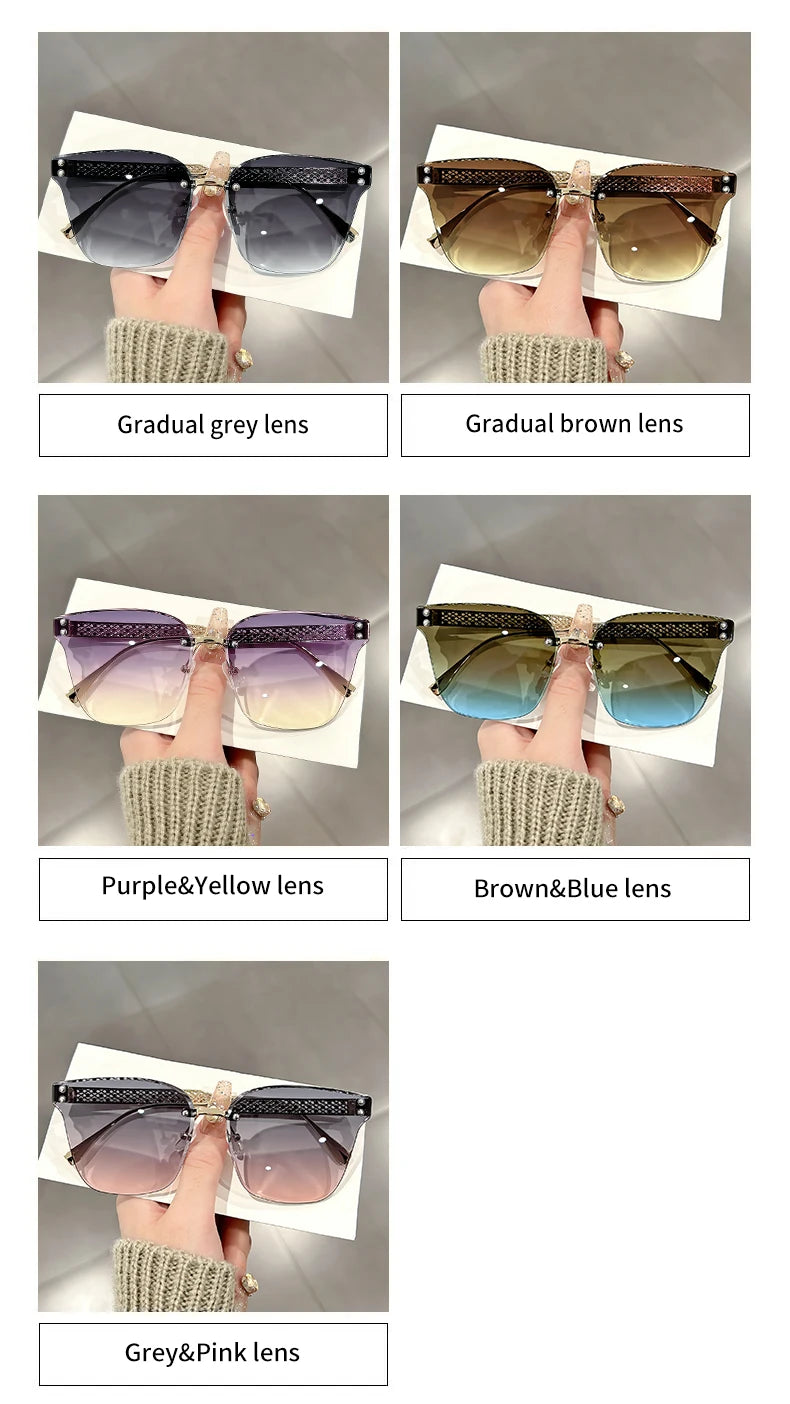 Nuovi occhiali da sole alla moda senza montatura