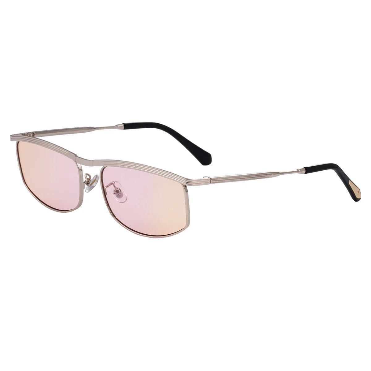 Occhiali da sole quadrati punk in metallo vintage