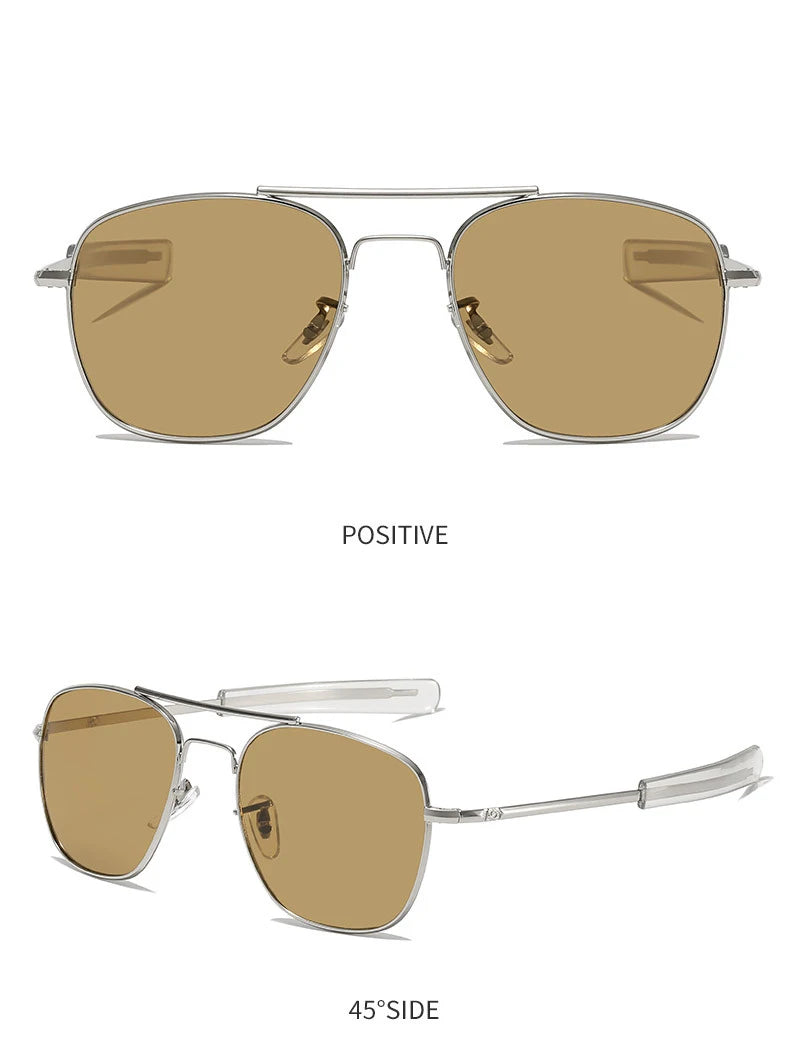 Occhiali da sole con lenti in vetro