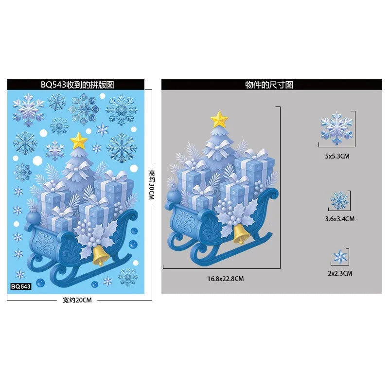Decorazioni natalizie, Adesivi per finestre natalizie