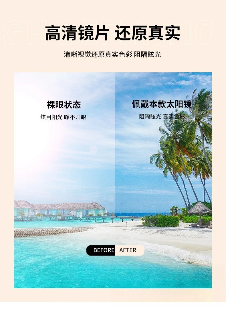 Nuovi occhiali da sole quadrati da donna 2025