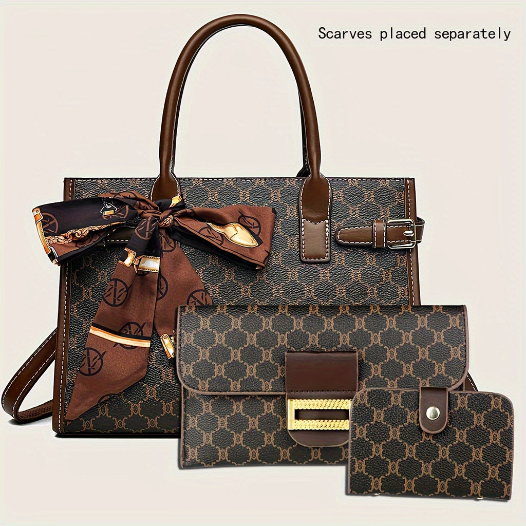 Set di 3 borse eleganti classiche da donna