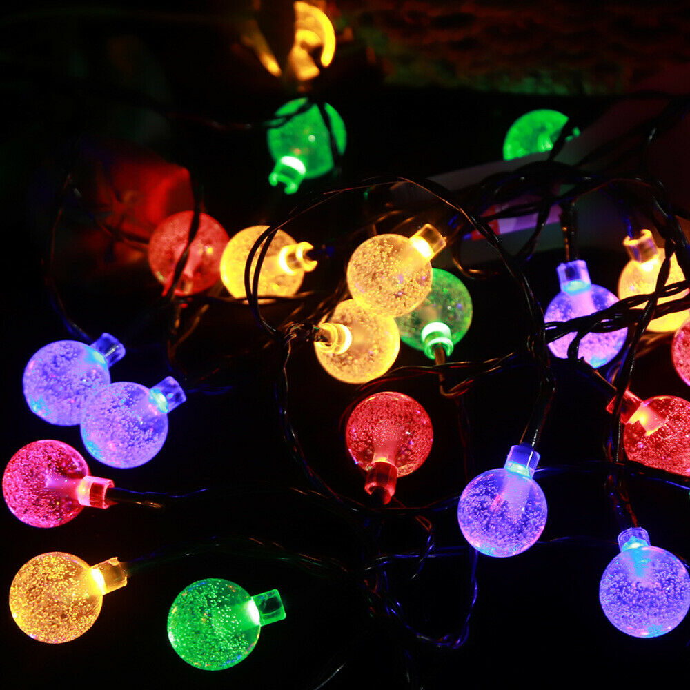 20 led stringa luci esterno di natale sfera di cristallo