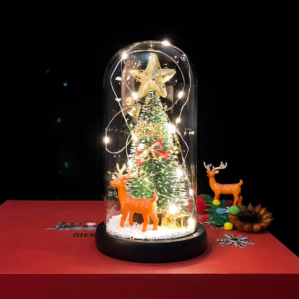 Cupola di Vetro con Luci LED per Natale