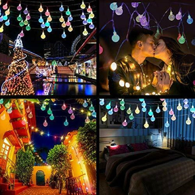 20 led stringa luci esterno di natale sfera di cristallo