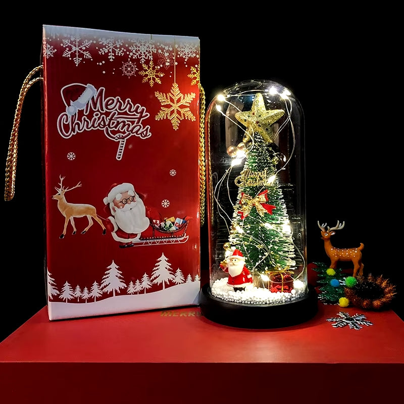 Cupola di Vetro con Luci LED per Natale