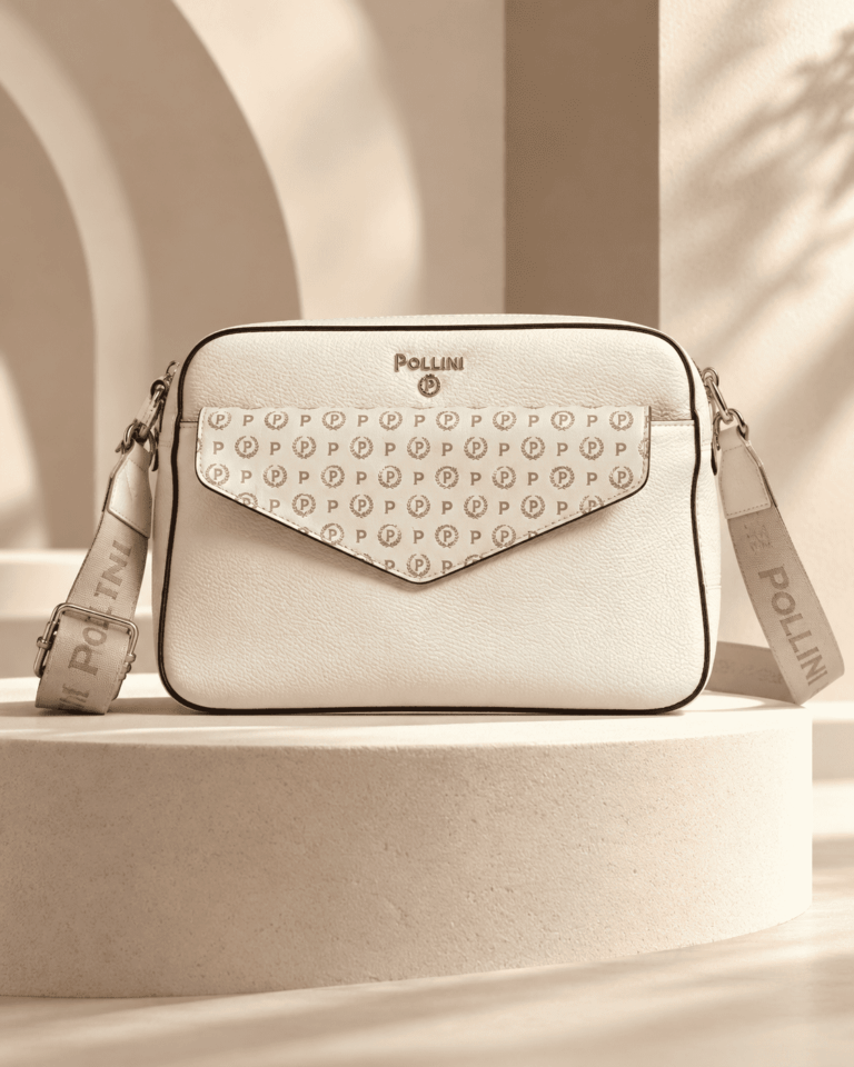 BORSA TRACOLLA PANNA POLLINI