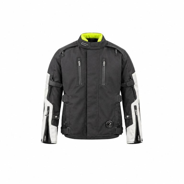 GIUBBOTO MOTO OJ NERO GRIGIO