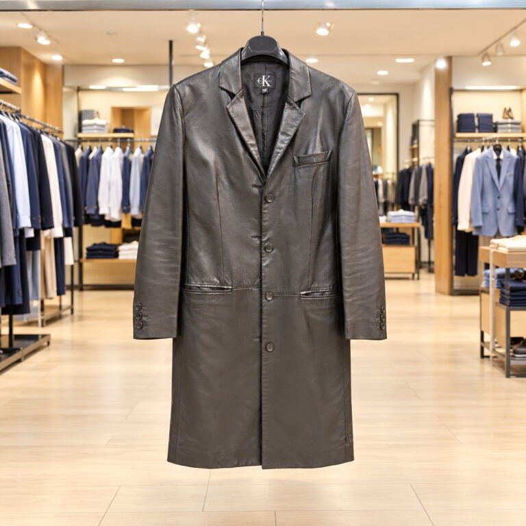 CAPPOTTO PELLE NERA DONNA CALVIN KLEIN